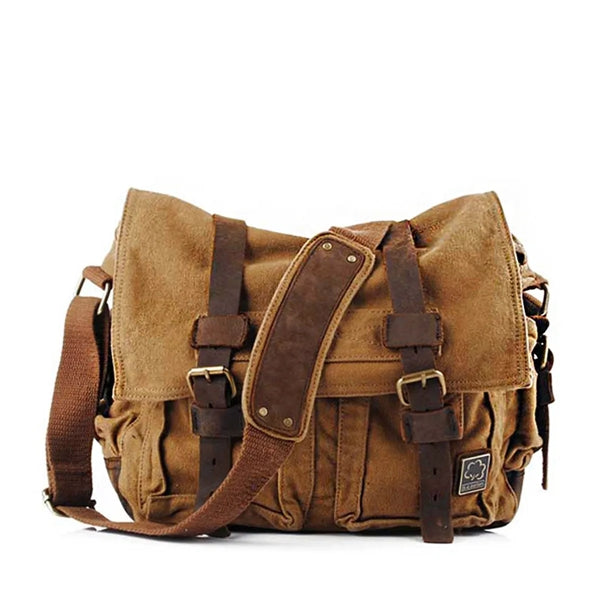Vintage Canvas Crossbody Shoulder Bag for Men