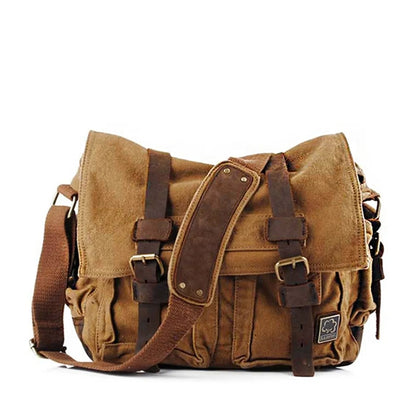 Vintage Canvas Crossbody Shoulder Bag for Men