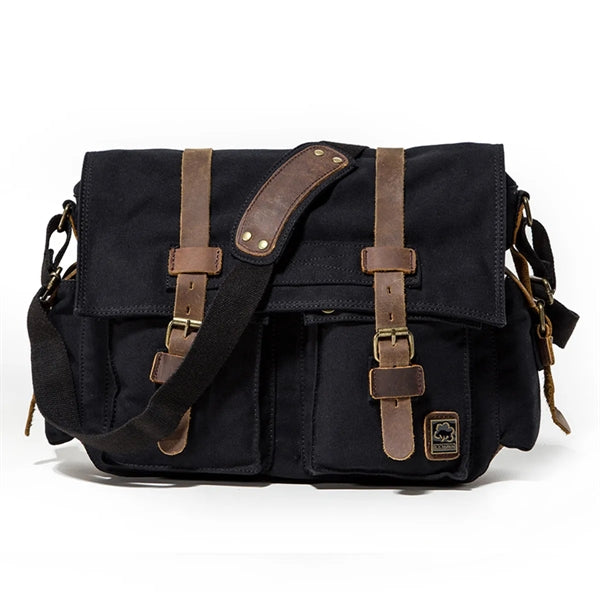 Vintage Canvas Crossbody Shoulder Bag for Men