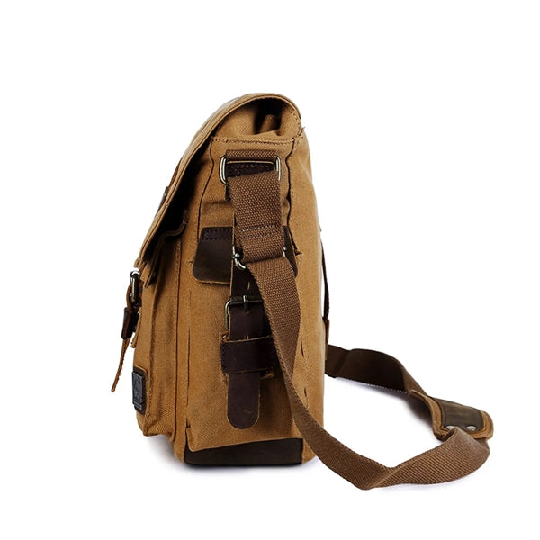 Vintage Canvas Crossbody Shoulder Bag for Men