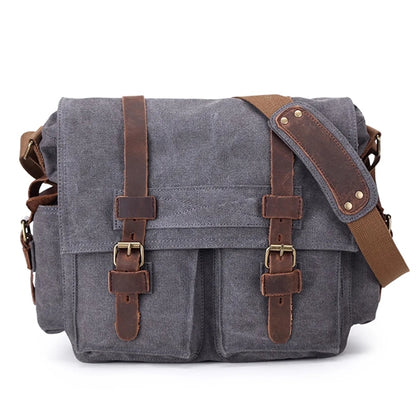 Vintage Canvas Crossbody Shoulder Bag for Men