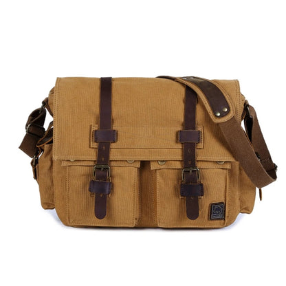 Vintage Canvas Crossbody Shoulder Bag for Men