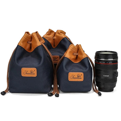 Drawstring Camera Storage Bag for Photography Gear.