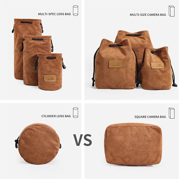 Shockproof Lens Tube Inner Bag for Photography Gear.