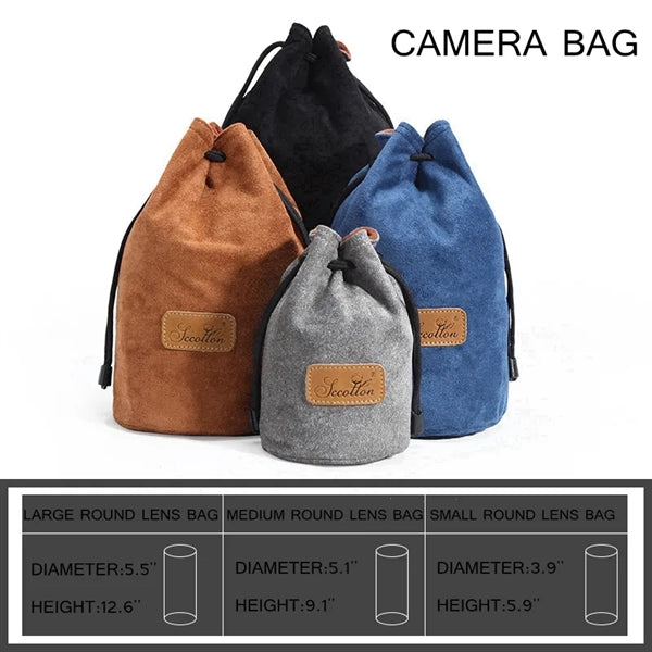 Shockproof Lens Tube Inner Bag for Photography Gear.