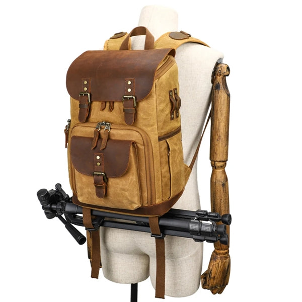 Canvas Camera Bag Photography Backpack