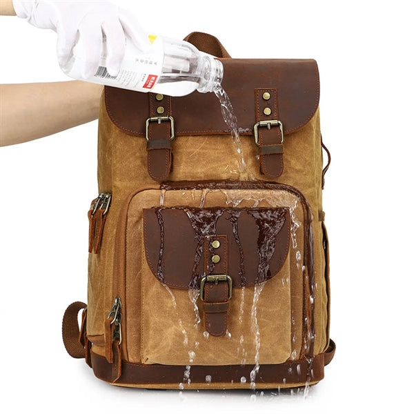 Canvas Camera Bag Photography Backpack