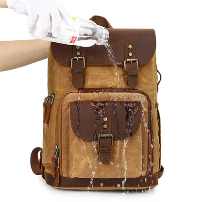 Canvas Camera Bag Photography Backpack