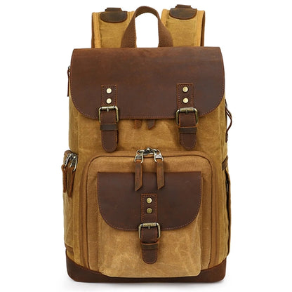 Canvas Camera Bag Photography Backpack