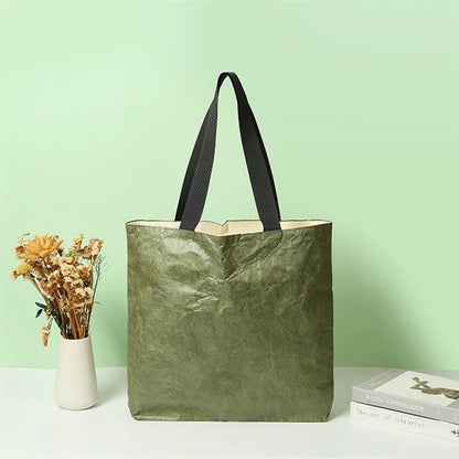 Custom Eco Friendly Washable Paper Totes