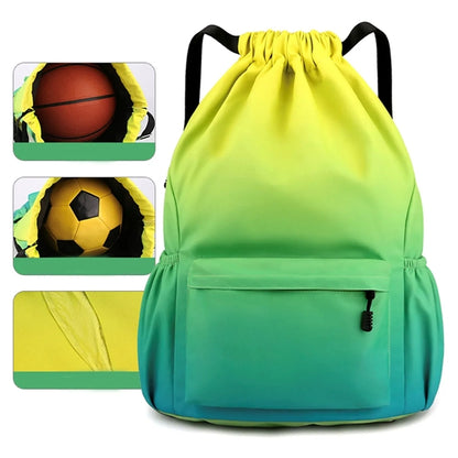 Drawstring Backpack Sports Gym Bag