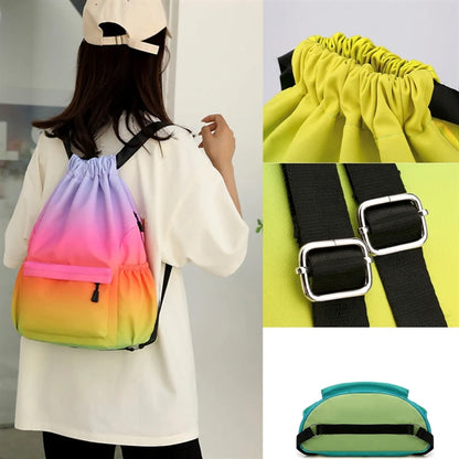 Drawstring Backpack Sports Gym Bag