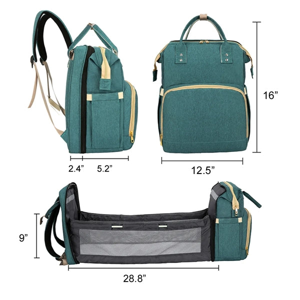 Baby Diaper Bag Backpack with Changing Station
