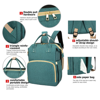 Baby Diaper Bag Backpack with Changing Station