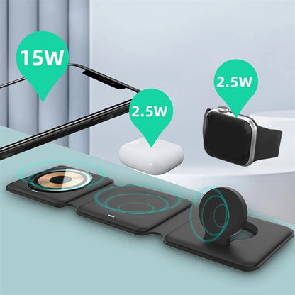3-in-1 Magnetic Folding Wireless Charger