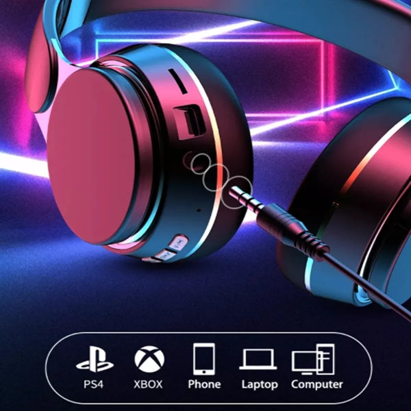 Wireless Foldable Sports Head Mounted 5.1 Gaming Headset
