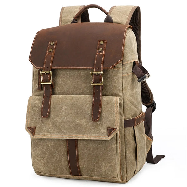 Vintage Canvas Camera Backpack