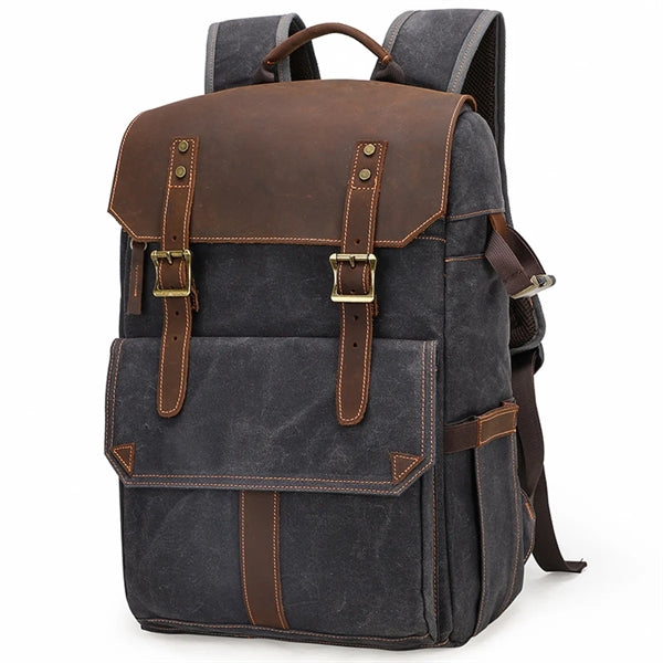 Vintage Canvas Camera Backpack