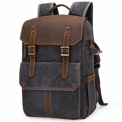 Vintage Canvas Camera Backpack
