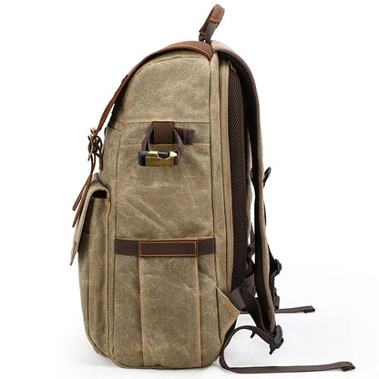 Vintage Canvas Camera Backpack