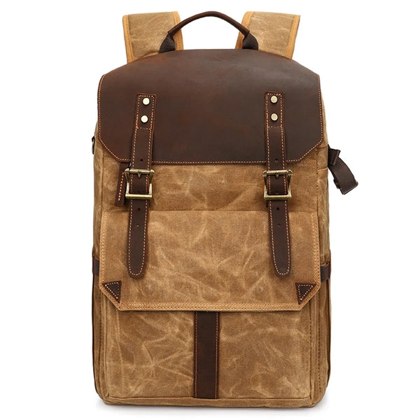 Vintage Canvas Camera Backpack