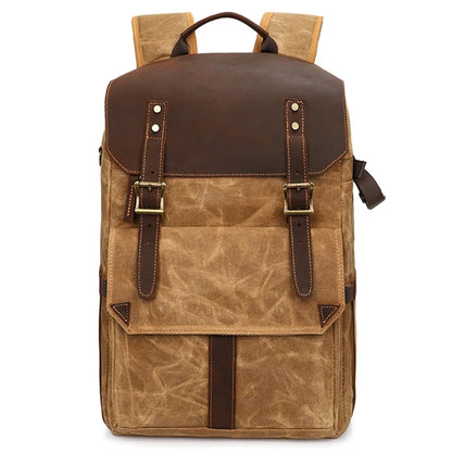 Vintage Canvas Camera Backpack