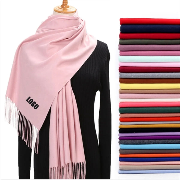 Large Soft Cashmere Pashmina Solid Shawl Wrap Scarf