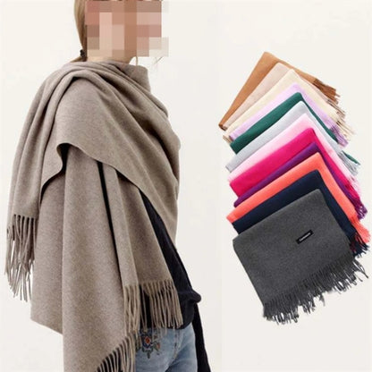Large Soft Cashmere Pashmina Solid Shawl Wrap Scarf