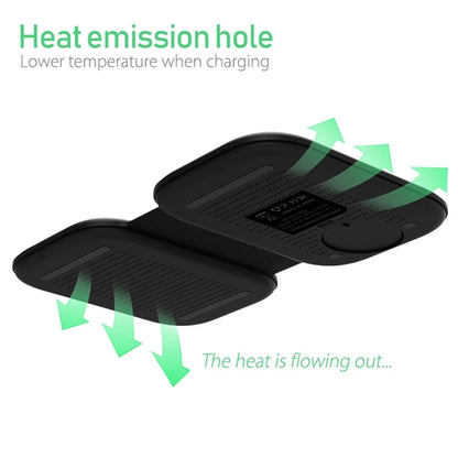 3 In 1 Bamboo Wood Magnetic Folding Fast Wireless Charger