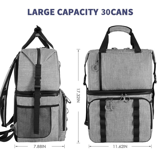 Large Double Layer Waterproof Leak Proof Cooler Backpack