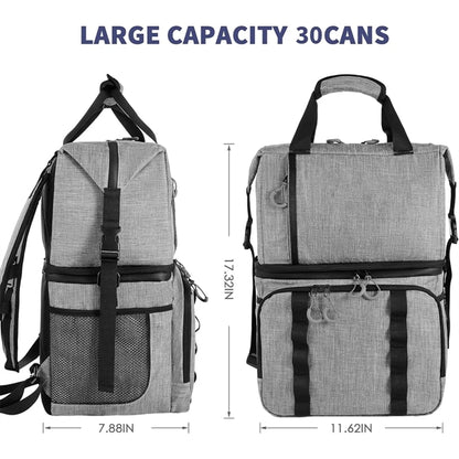 Large Double Layer Waterproof Leak Proof Cooler Backpack