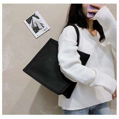 Customization Large Capacity Minimalist Canvas Tote Bag