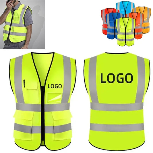 High-visibility Reflective Safety Vest With Pockets
