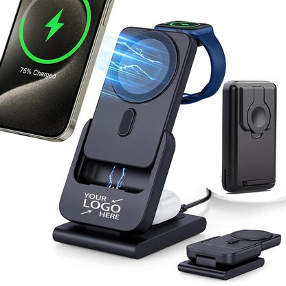 4 in 1 Detachable Magnetic Wireless Charging Power Bank