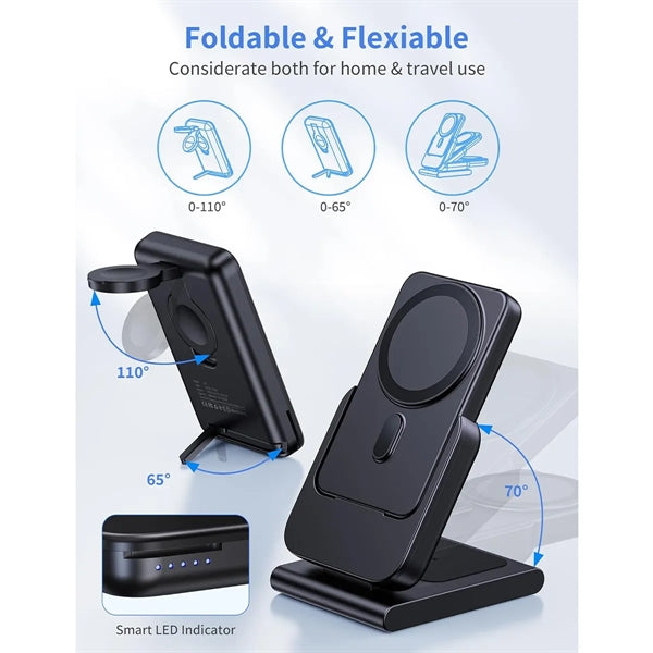 4 in 1 Detachable Magnetic Wireless Charging Power Bank