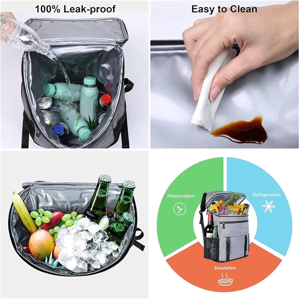 Picnic Backpack with Cooler Compartment