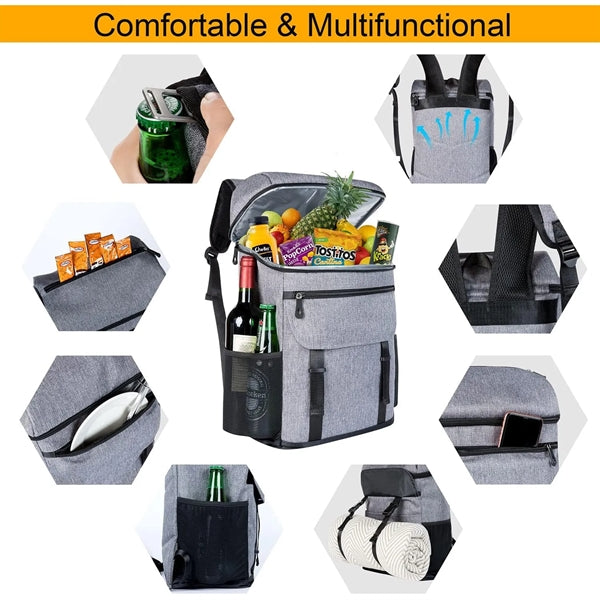 Picnic Backpack with Cooler Compartment