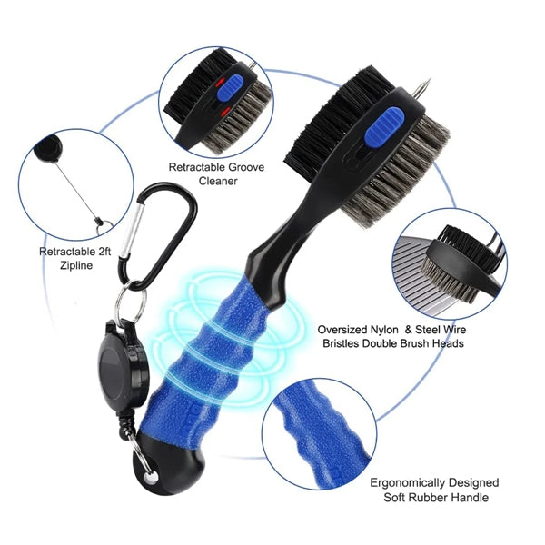 Retractable Golf Club Brush
