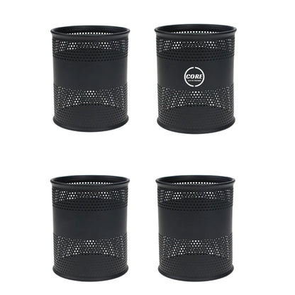 Pen Case Mesh Metal Pencil Brush Pot