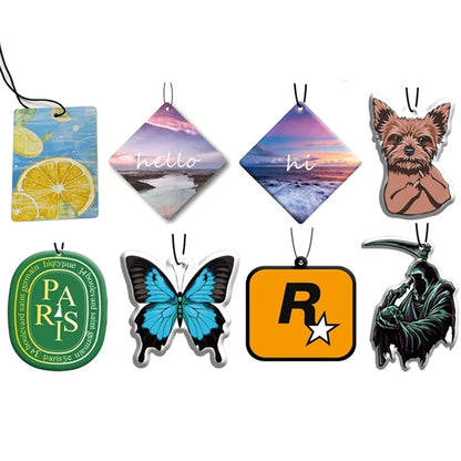 3" Paper Full Color Car Air Freshener