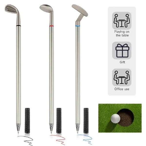 Mini Desktop Golf Ball Pen Gift Set