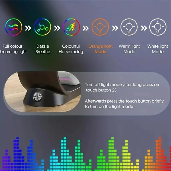 3 in 1 Wireless Charging Station w/ RGB Light