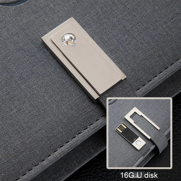 Wireless Charging Notebook With Power Bank & U disk