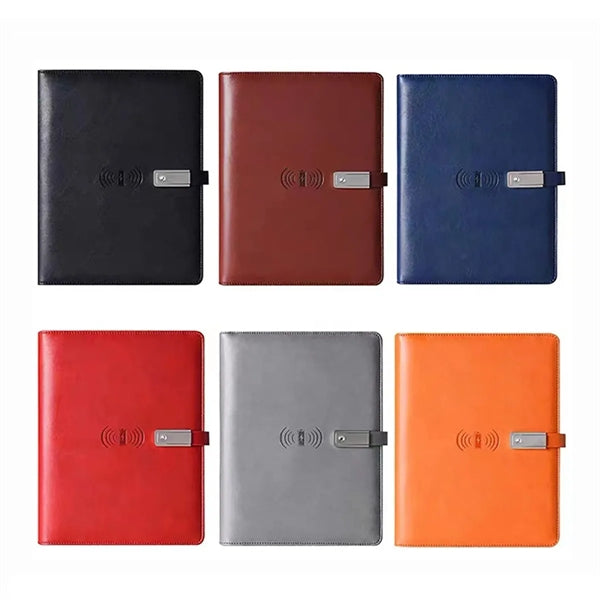 Wireless Charging Notebook With Power Bank & U disk