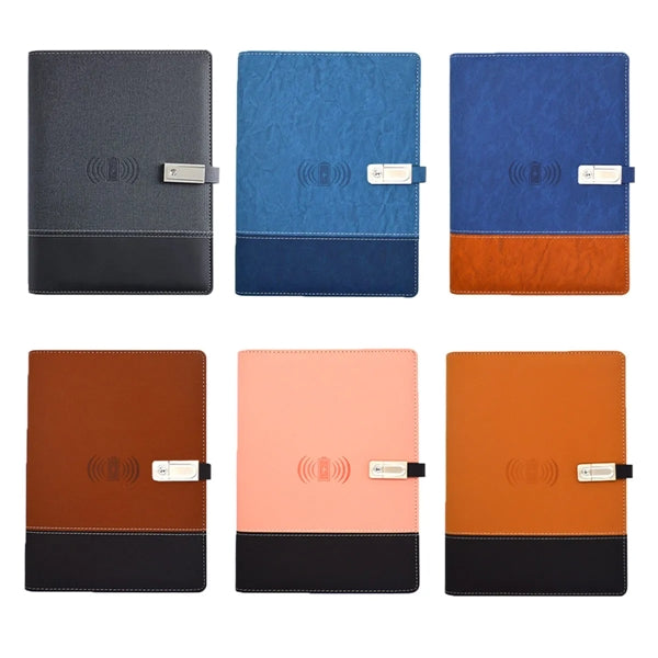 Qi Wireless Charging Notebook With Power Bank