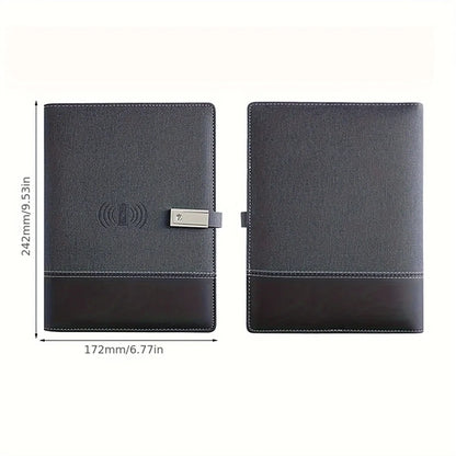 Qi Wireless Charging Notebook With Power Bank