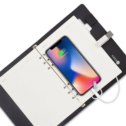 Wireless Charging Notebook With Power Bank & U disk