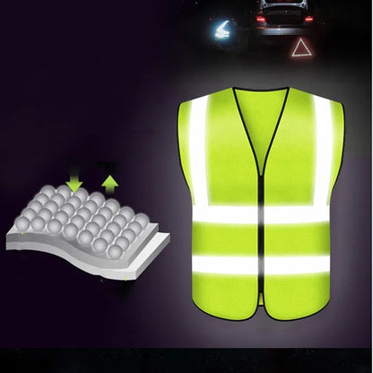 Multi Pockets Security Strips Reflective Safety Vest