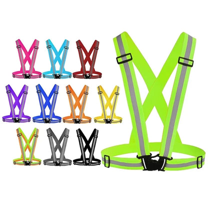 Adjustable Elastic Reflective Safety Belt