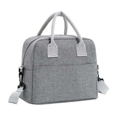 Portable Lunch Box Tote Bag with Shoulder Strap